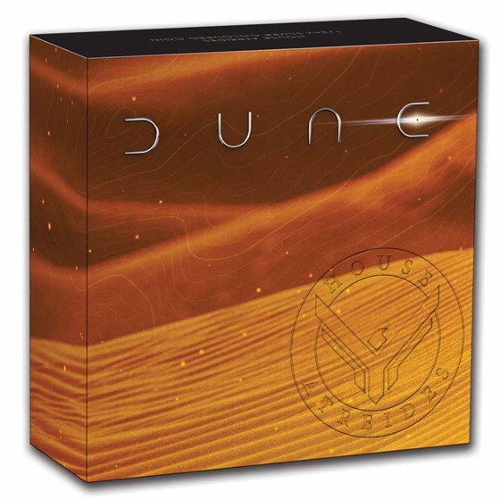 2026 TUV 1/2 oz Silver Colorized Dune Coin House Atreides (Box)