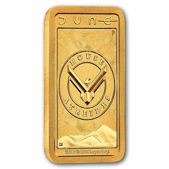 1 gram Gold Dune House of Atreides Bar (In Assay)