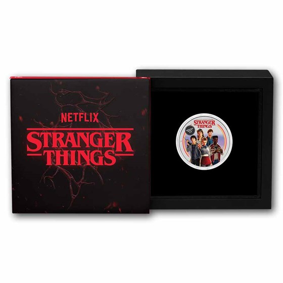 2026 TUV 1 oz Silver Colorized Stranger Things Friends Don't Lie