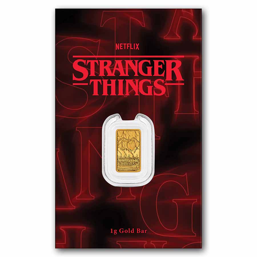 1 gram Gold Stranger Things Bar-The Perth Mint (In Assay) 1 gram Gold Stranger Things Bar-The Perth Mint (In Assay)