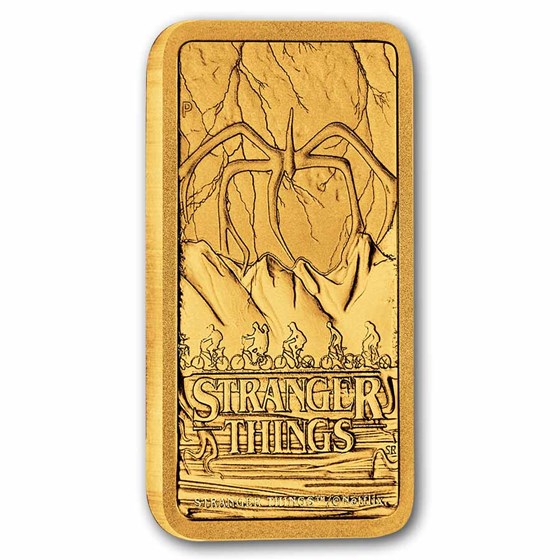 1 gram Gold Stranger Things Bar-The Perth Mint (In Assay)