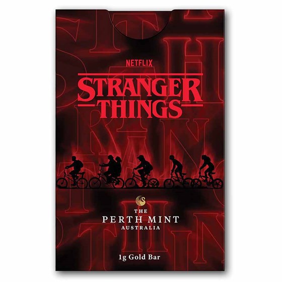 1 gram Gold Stranger Things Bar-The Perth Mint (In Assay)