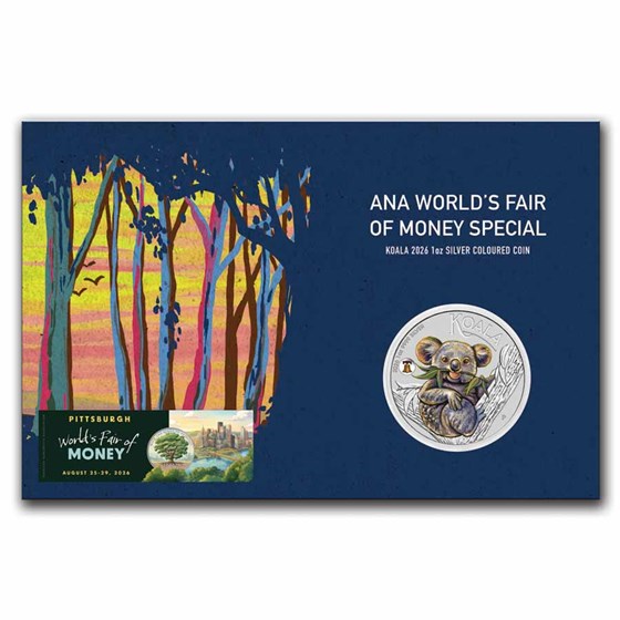 2026 AUS 1 oz Silver Koala ANA Expo Liberty Bell Privy (In Card)