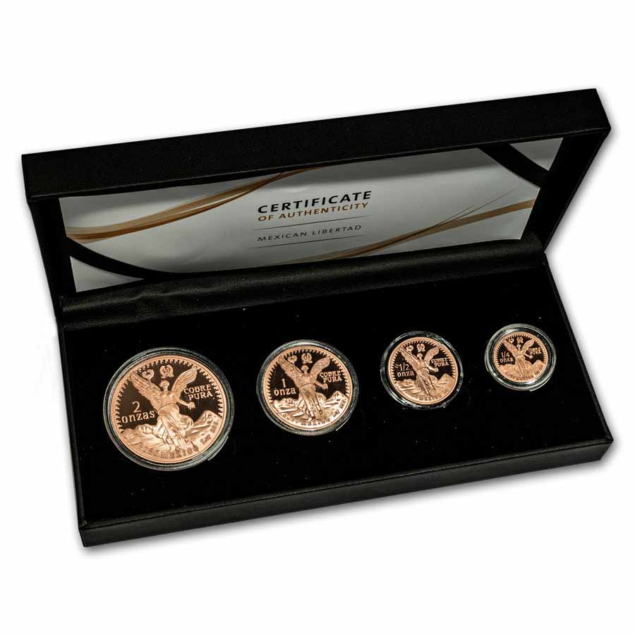 2026 Liberia 4-Coin Copper Vintage Libertad Fractional Set