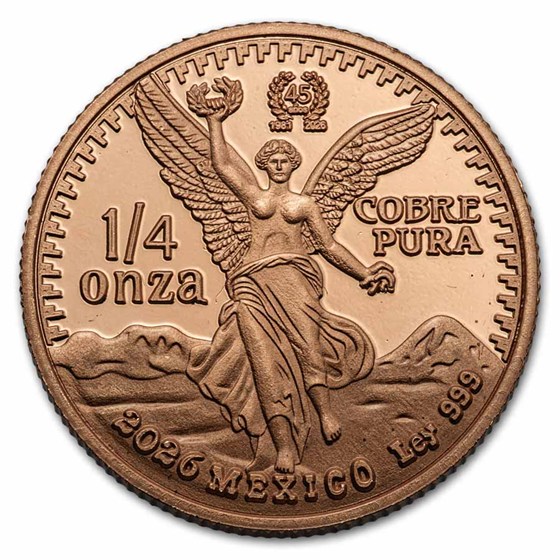 2026 Liberia 4-Coin Copper Vintage Libertad Fractional Set