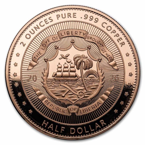 2026 Liberia 4-Coin Copper Vintage Libertad Fractional Set