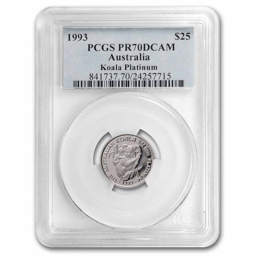 1993 Australia 1/4 oz Platinum Koala PR-70 DCAM PCGS