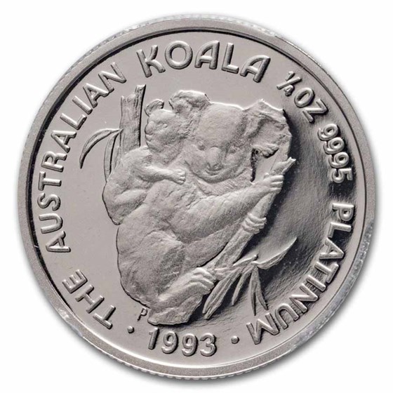 1993 Australia 1/4 oz Platinum Koala PR-70 DCAM PCGS