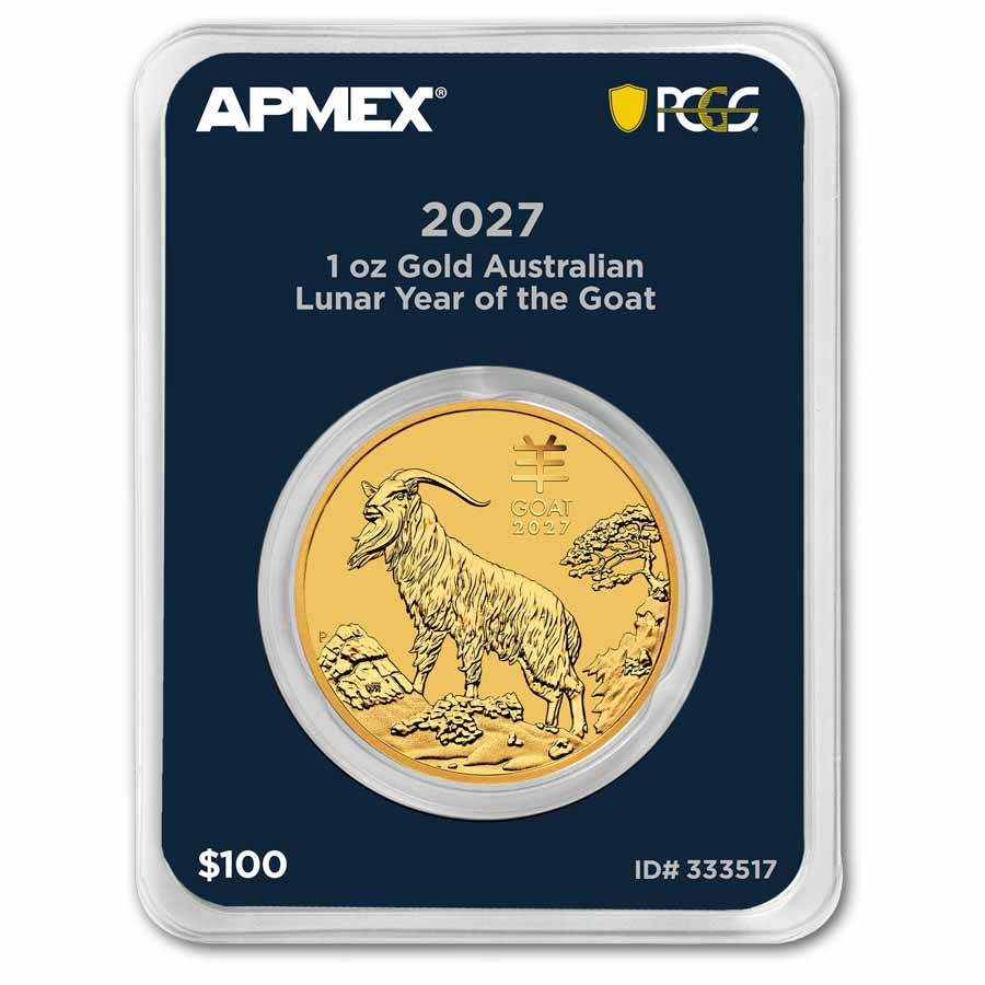 2027 AUS 1 oz Gold Lunar Year of the Goat (MD® Premier+PCGS)