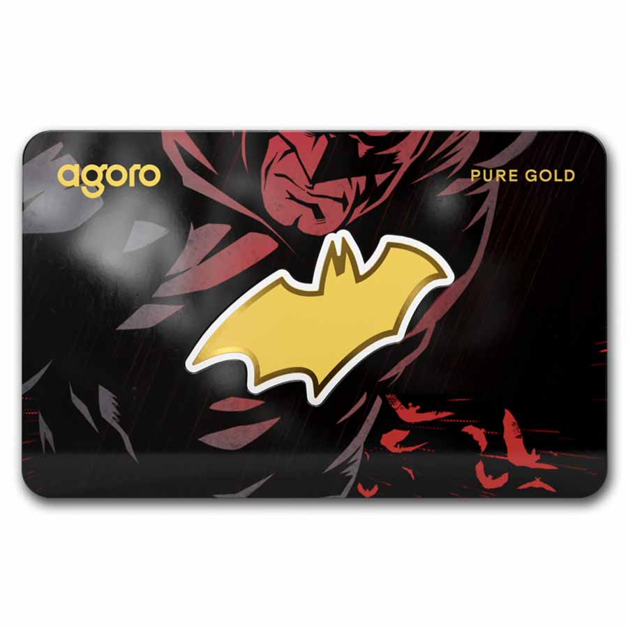 2026 Niue 1/10 gram Gold $1 Shaped Batman Logo 2026 Niue 1/10 gram Gold $1 Shaped Batman Logo