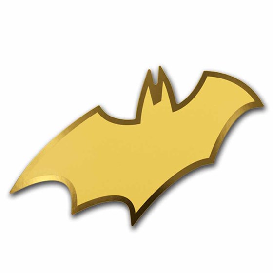 2026 Niue 1/10 gram Gold $1 Shaped Batman Logo