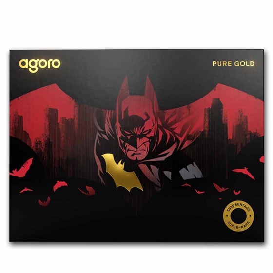 2026 Niue 1/10 gram Gold $1 Shaped Batman Logo