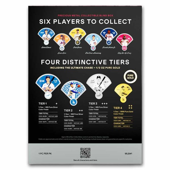 2026 Niue 1/2 oz $1 Silver MLB: National League Blind Box