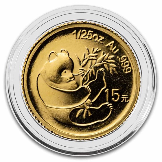 2007 China 1/25 oz Gold Panda Proof (25th Anniv, 1984)