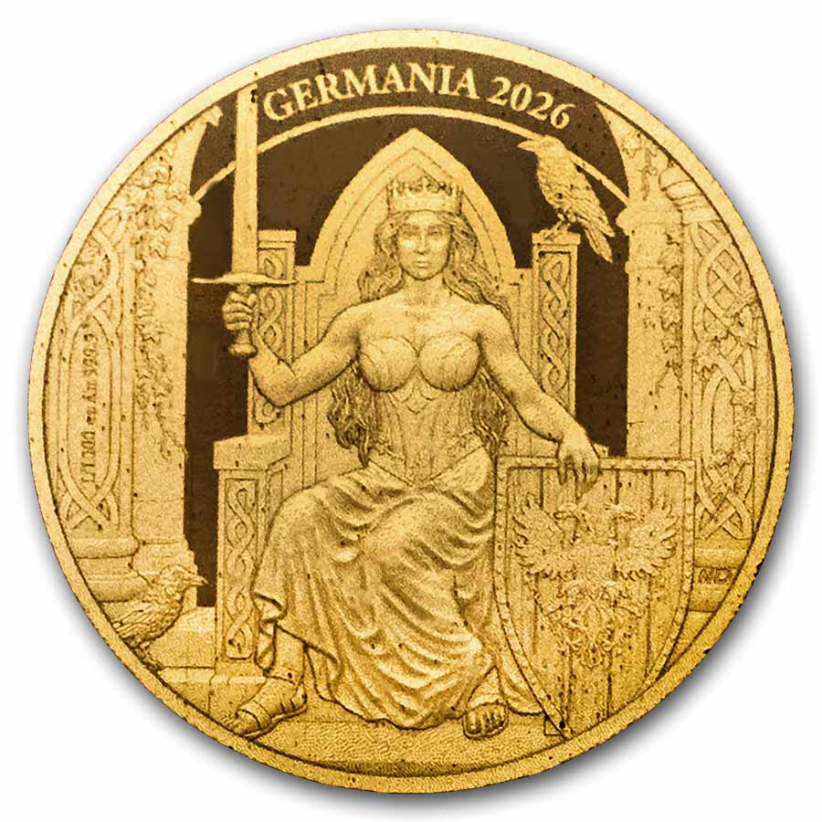 1/1000 oz Gold Round - Germania Mint BU (in Assay)