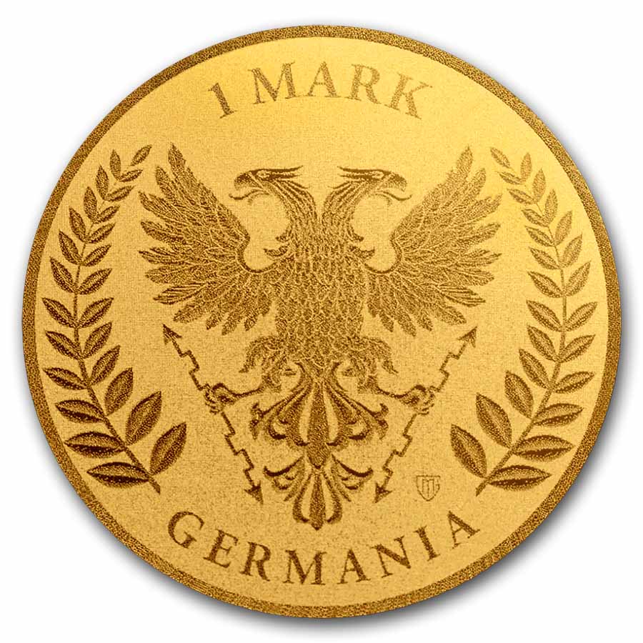 1/1000 oz Gold Round - Germania Mint BU (in Assay)