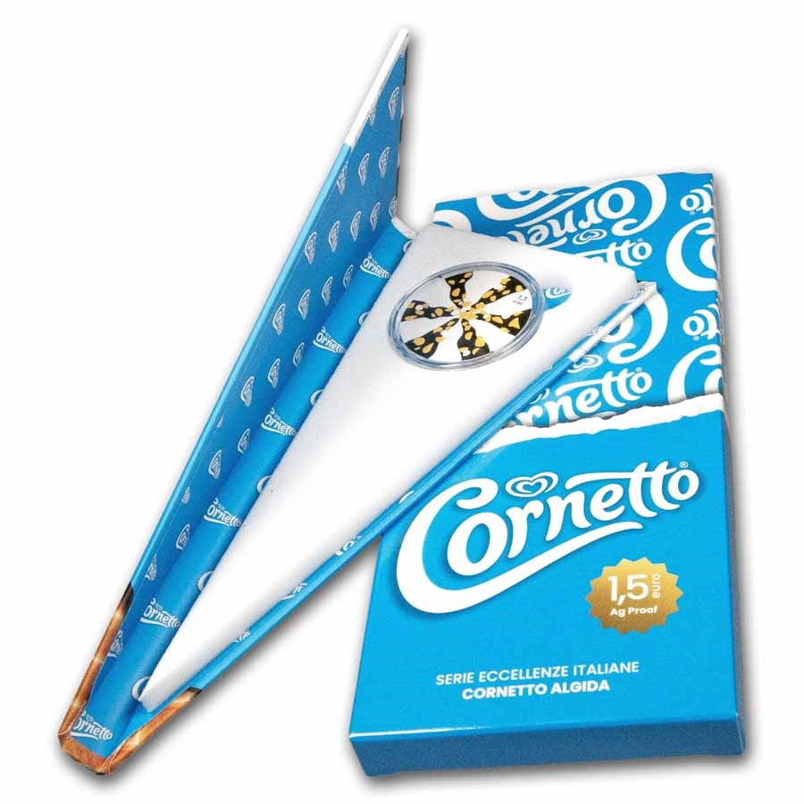 2026 Italy 1 oz Silver Proof Excellence: Cornetto Algida