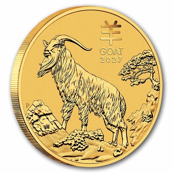 2027 Australia 10 oz Gold Lunar Goat BU (Series III)