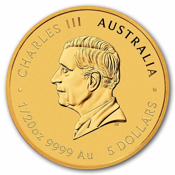 2027 Australia 1/20 oz Gold Lunar Goat BU (Series III)
