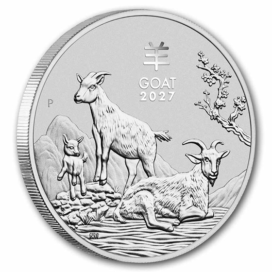 2027 Australia 1/2 oz Silver Lunar Goat BU (Series III)