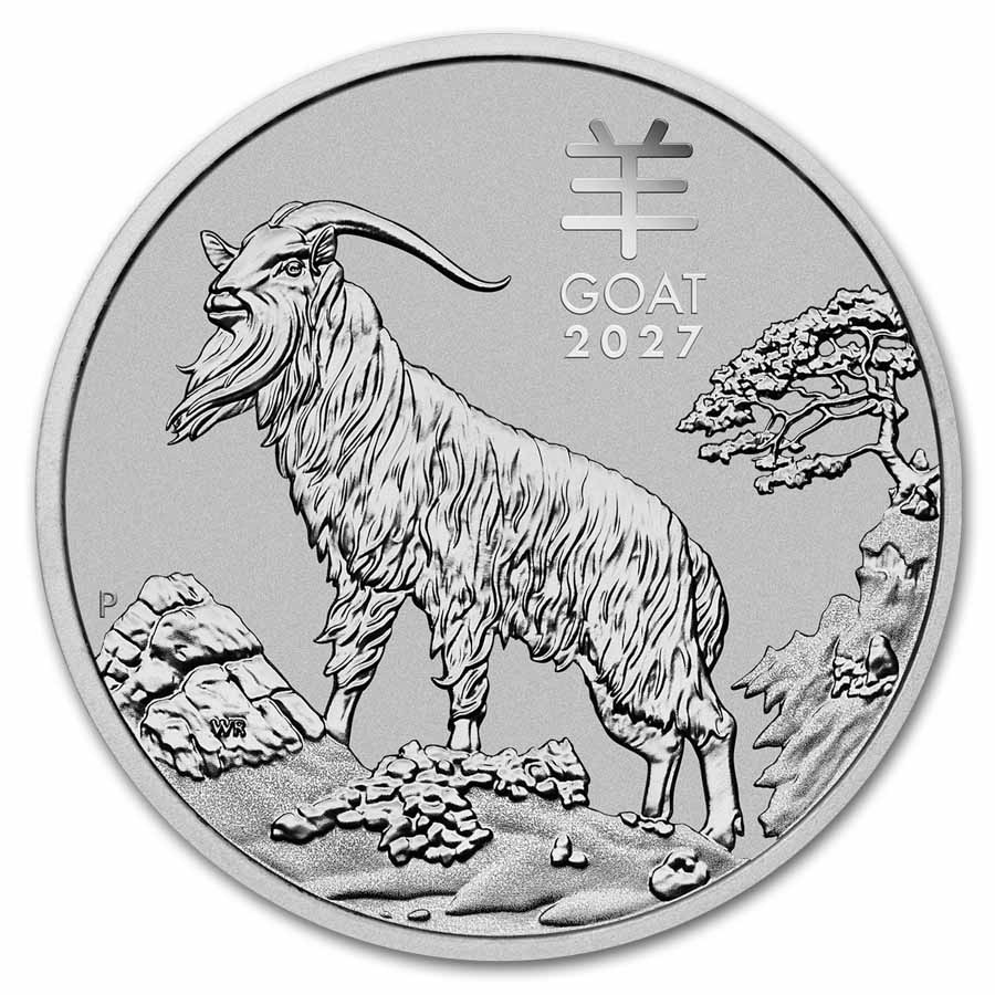2027 Australia 1 oz Platinum Lunar Goat BU (Series III) 2027 Australia 1 oz Platinum Lunar Goat BU (Series III)