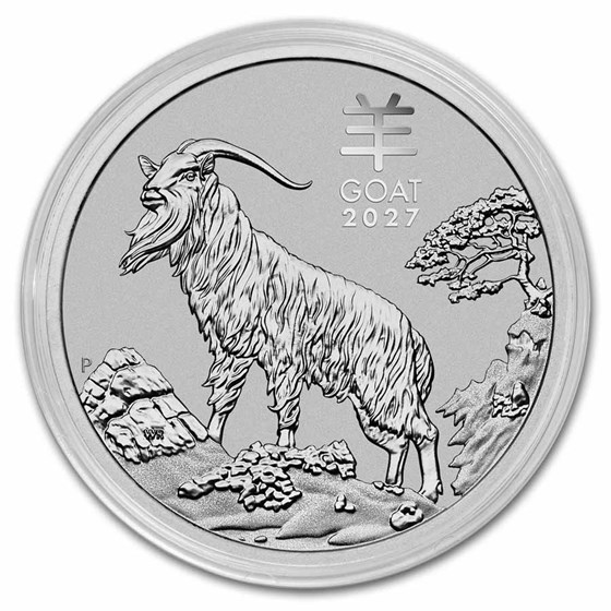 2027 Australia 1 oz Platinum Lunar Goat BU (Series III)