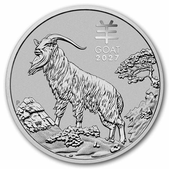 2027 AUS 1 oz Platinum Lunar Goat MS-70 PCGS (FS, Red Label)