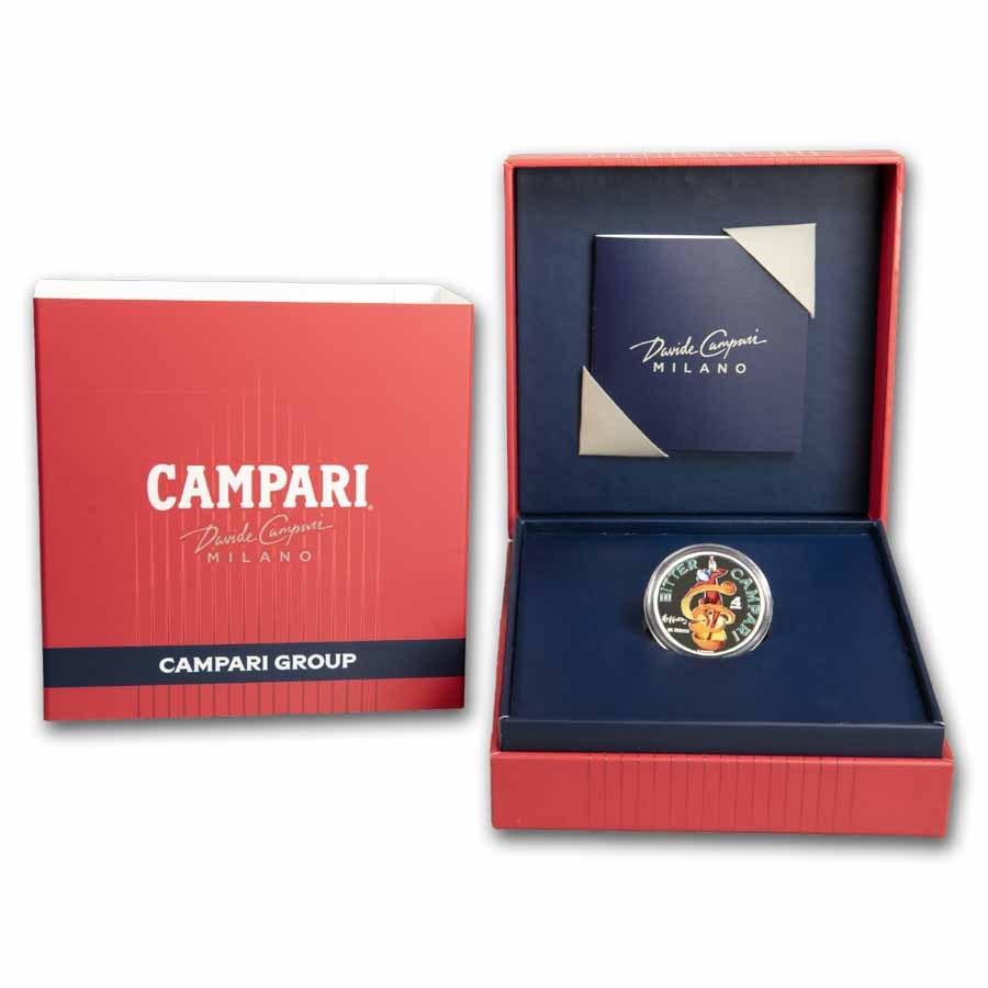 2025 Italy Proof 4€ Campari .925 Silver