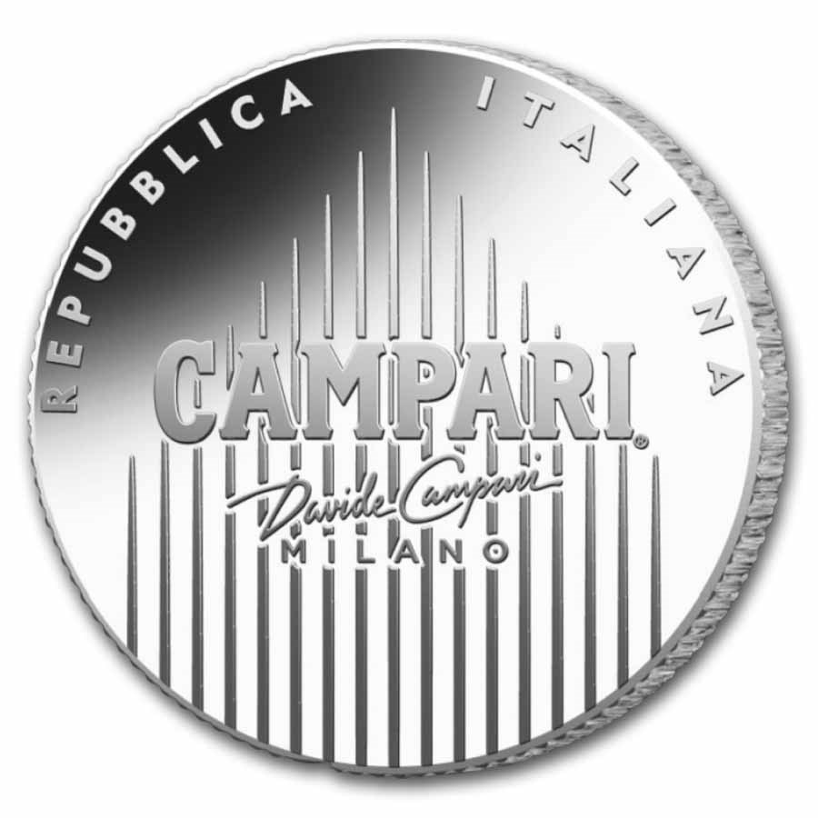 2025 Italy Proof 4€ Campari .925 Silver