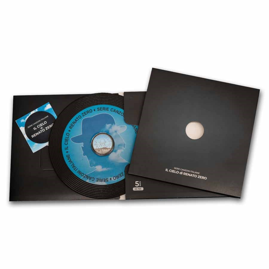2025 Italy Proof 5€ Songs: Il Cielo by Renato Zero .925 Silver