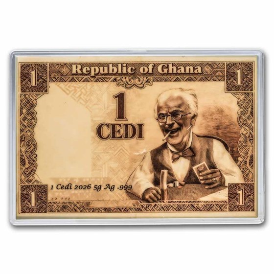 2026 Ghana 5 gram Silver Foil - A Friend in Need