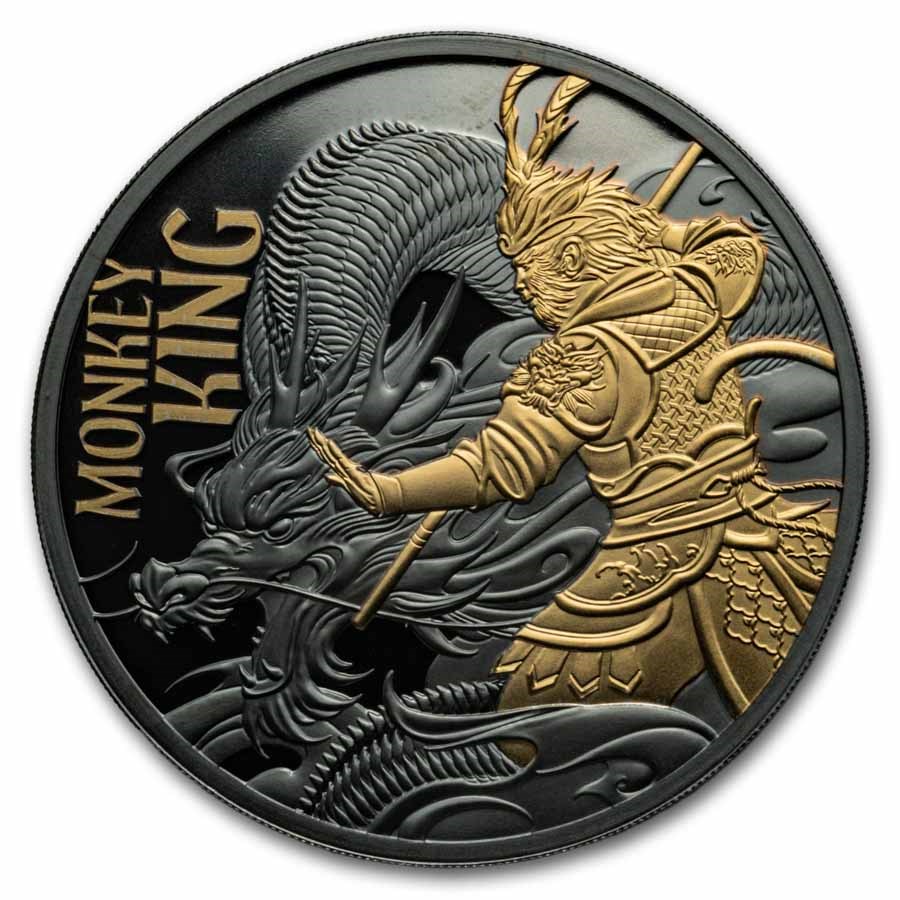 2026 Niue 1 oz Silver Black Proof Monkey King (w/ Box & COA)