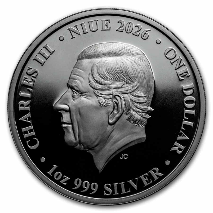 2026 Niue 1 oz Silver Black Proof Monkey King (w/ Box & COA)