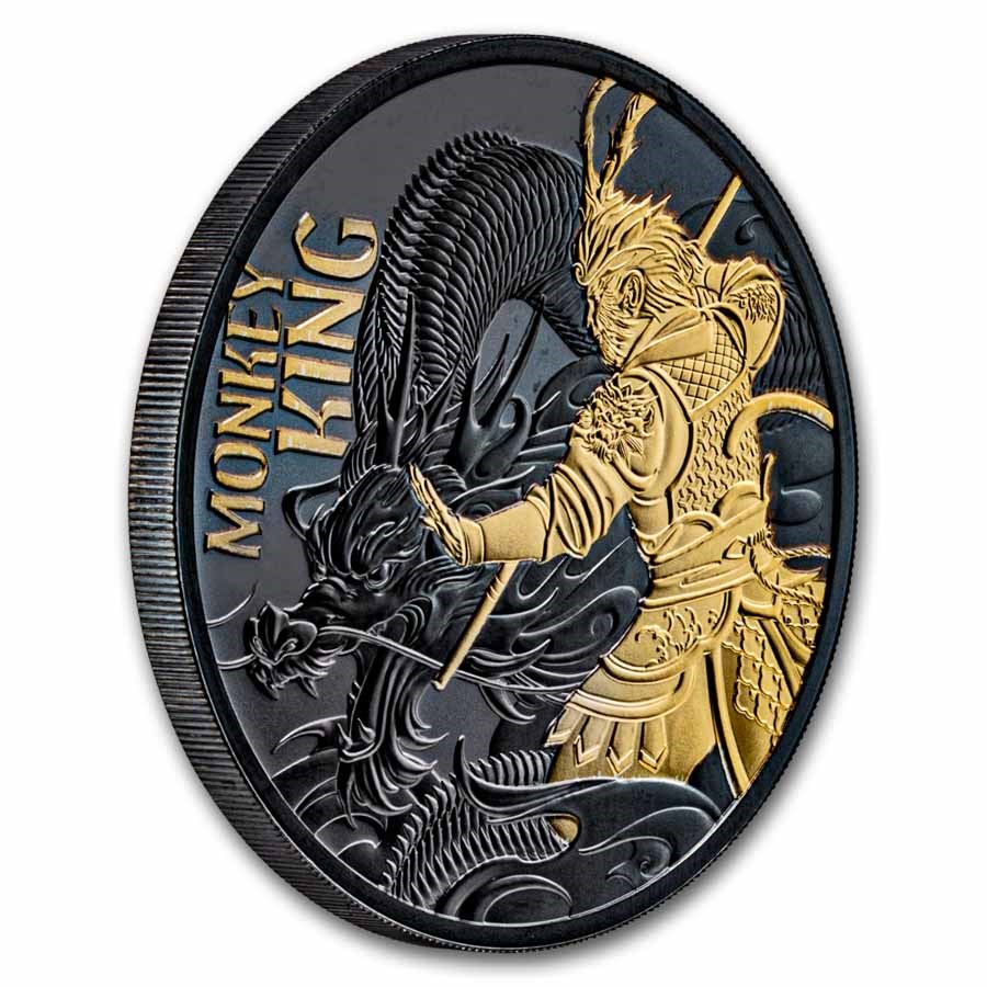 2026 Niue 1 oz Silver Black Proof Monkey King (w/ Box & COA)
