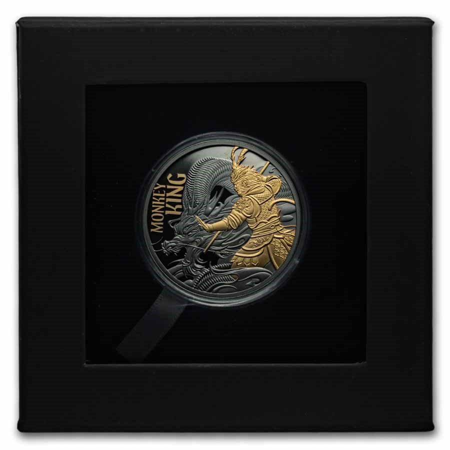 2026 Niue 1 oz Silver Black Proof Monkey King (w/ Box & COA)