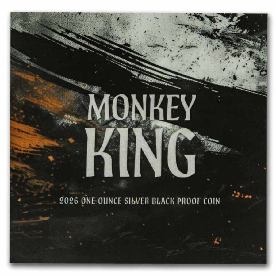 2026 Niue 1 oz Silver Black Proof Monkey King (w/ Box & COA)