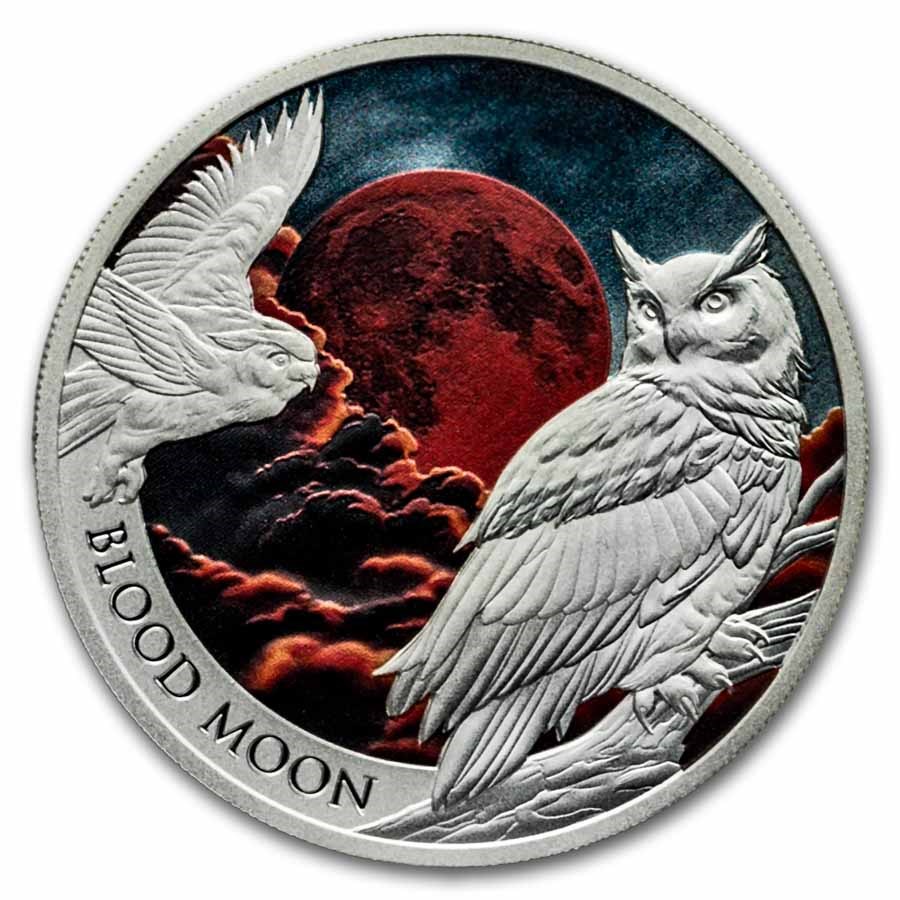 2026 Tuvalu 1 oz Silver Proof Blood Moon (w/ Box & COA)