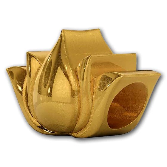 Kuvera 24K Lotus Charm