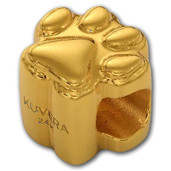 Kuvera 24K Dog Paw Charm