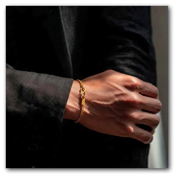 Kuvera 24K 3 mm Curb Chain Bracelet 8.5"