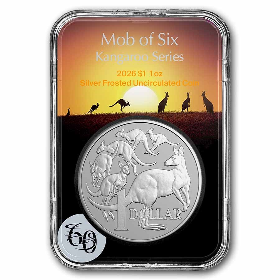 2026 Australia 1 oz Silver $1 Kangaroo Frosted Uncirculated