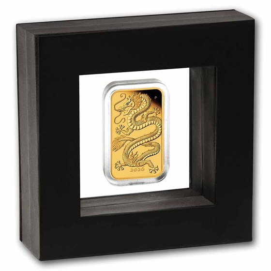 2026 Australia 1 oz Gold Dragon Rectangular Coin PF