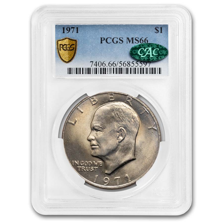 1971 Clad Eisenhower Dollar MS-66 PCGS (CAC)