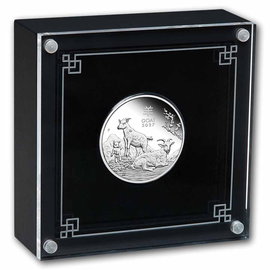 2027 Australia 1/2 oz Silver Lunar Goat Proof (w/Box & COA)
