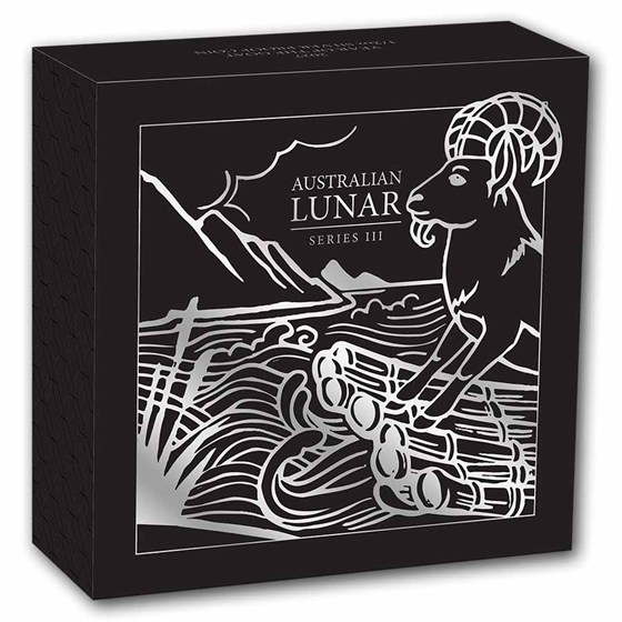 2027 Australia 1/2 oz Silver Lunar Goat Proof (w/Box &amp; COA)