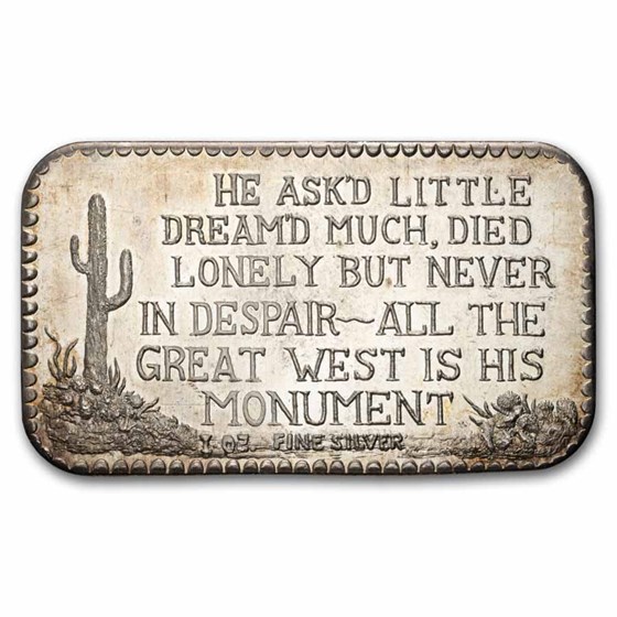 1 oz Silver Art Bar - Belford Mint (Silent Pardners)
