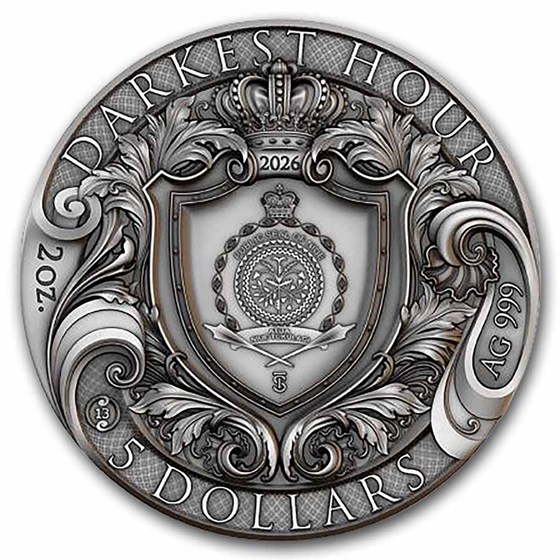 2026 Niue 2 oz Silver Darkest Hour (Colorized) w/Box &amp; COA