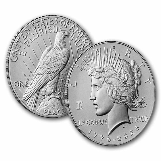 2026 Silver Peace Dollar BU (250 Privy, Box &amp; COA)