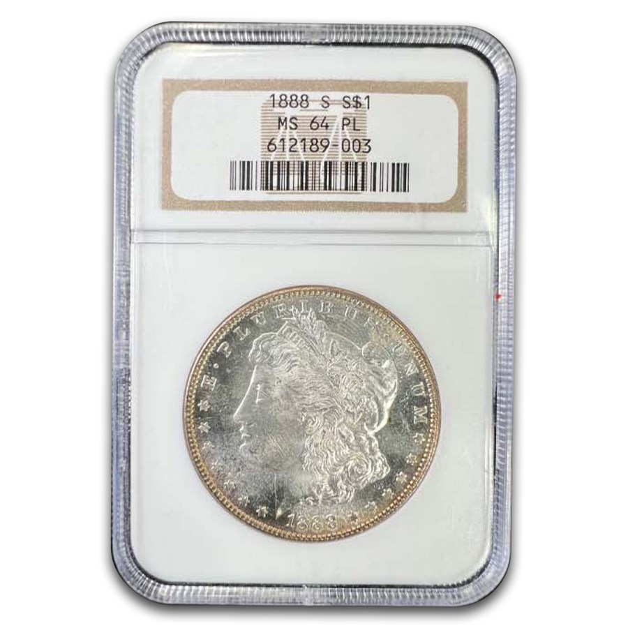 1888-S Morgan Dollar MS-64 NGC (PL)