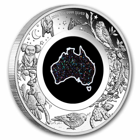 2026 AUS 1 oz Silver Matrix Opal Great Southern Land Proof